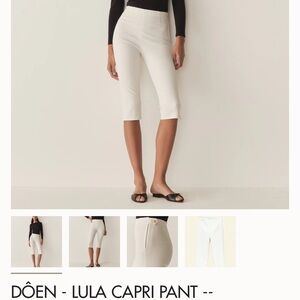 DÔEN - LULA CAPRI PANT -- SALT